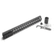 GUNTEC USA 15in Ultra Slimline Octagonal 5 Sided Key Mod Free Floating Handguard w/Monolithic Top Rail,Black GT-15JKO
