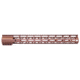 Guntec USA 16.5in AIR-LOK Series M-LOK Compression Free Floating Handguard w/ Monolithic Top Rail, Anodized Bronze, GT-16.5ALC-BRZ