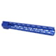 Guntec USA 16.5in AIR-LOK Series M-LOK Compression Free Floating Handguard With Monolithic Top Rail .308 Cal, Anodized Blue, GT-16.5ALC-308-BLUE