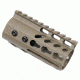 GUNTEC USA 4in Ultra Lightweight Thin Key Mod Free Floating Handguard w/Monolithic Top Rail,Cerakote Flat Dark Earth GT-4JK-FDE