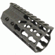 GUNTEC USA 4in Ultra Slimline Octagonal 5 Sided Key Mod Free Floating Handguard w/Monolithic Top Rail,Cerakote OD Green GT-4JKO-G