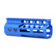 Guntec USA 5 Ultra Lightweight Thin M-LOK Free Floating Handguard w/ Monolithic Top Rail, Anodized Blue, GT-5MLK-BLUE