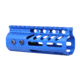 Guntec USA 5 Ultra Lightweight Thin M-LOK Free Floating Handguard w/ Monolithic Top Rail, Anodized Blue, GT-5MLK-BLUE