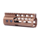 Guntec USA 5 Ultra Lightweight Thin M-LOK Free Floating Handguard w/ Monolithic Top Rail, Anodized Bronze, GT-5MLK-BRZ