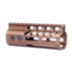 Guntec USA 5'' Ultra Lightweight Thin M-LOK Free Floating Handguard w/ Monolithic Top Rail, Anodized Bronze, GT-5MLK-BRZ