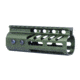Guntec USA 5 Ultra Lightweight Thin M-LOK Free Floating Handguard w/ Monolithic Top Rail, Anodized Green, GT-5MLK-GREEN