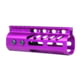 Guntec USA 5'' Ultra Lightweight Thin M-LOK Free Floating Handguard w/ Monolithic Top Rail, Anodized Purple, GT-5MLK-PURPLE