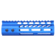 Guntec USA 6.75 ULtra Lightweight Thin M-LOK Free Floating Handguard w/ Monolithic Top Rail, Anodized Blue, GT-675MLK-BLUE