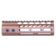 Guntec USA 6.75'' ULtra Lightweight Thin M-LOK Free Floating Handguard w/ Monolithic Top Rail, Anodized Bronze, GT-675MLK-BRZ