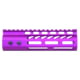 Guntec USA 6.75'' ULtra Lightweight Thin M-LOK Free Floating Handguard w/ Monolithic Top Rail, Anodized Purple, GT-675MLK-PURPLE