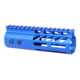 Guntec USA 6'' Ultra Lightweight Thin M-LOK Free Floating Handguard w/ Monolithic Top Rail, Anodized Blue, GT-6MLK-BLUE