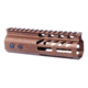 Guntec USA 6 Ultra Lightweight Thin M-LOK Free Floating Handguard w/ Monolithic Top Rail, Anodized Bronze, GT-6MLK-BRZ