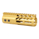 Guntec USA 6 Ultra Lightweight Thin M-LOK Free Floating Handguard w/ Monolithic Top Rail, Anodized Gold, GT-6MLK-GOLD