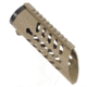GUNTEC USA 7in Free Floating Keymod Handguard w/Slant Nose,Cerakote Flat Dark Earth,1.75in dia GT1326-7KS-FDE