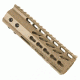 GUNTEC USA 7in Ultra Lightweight Thin Key Mod Free Floating Handguard w/Monolithic Top Rail,Cerakote Flat Dark Earth GT-7JK-FDE