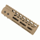 GUNTEC USA 7in Ultra Lightweight Thin M-Lok Free Floating Handguard w/Monolithic Top Rail,Flat Dark Earth GT-7MLK-FDE