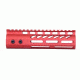 GUNTEC USA 7in Ultra Lightweight Thin M-Lok Free Floating Handguard with Monolithic Top Rail, Red GT-7MLK-RED