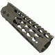 GUNTEC USA 7in Ultra Slimline Octagonal 5 Sided Key Mod Free Floating Handguard w/Monolithic Top Rail,OD Green GT-7JKO-G
