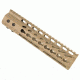 GUNTEC USA 9in Ultra Lightweight Thin Key Mod Free Floating Handguard w/Monolithic Top Rail,Cerakote Flat Dark Earth GT-9JK-FDE