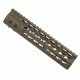 GUNTEC USA 9in Ultra Lightweight Thin Key Mod Free Floating Handguard w/Monolithic Top Rail,Cerakote OD Green GT-9JK-G