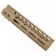 Guntec USA Ultra Lightweight Thin M-Lok Free Floating Handguard w/Monolithic Top Rail, 9in, Cerakote Flat Dark Earth, GT-9MLK-FDE