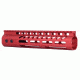 GUNTEC USA 9in Ultra Lightweight Thin M-Lok System Free Floating Handguard with Monolithic Top Rail, Red GT-9MLK-RED