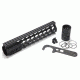 GUNTEC USA 9in Ultra Slimline Octagonal 5 Sided Key Mod Free Floating Handguard w/Monolithic Top Rail,Black GT-9JKO