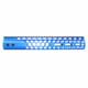 Guntec USA Air Lite Honeycomb Series M-LOK Free Floating Handguard w/Monolithic Top Rail, 12in, Blue, GT-12HC-AL-MLK-BLUE