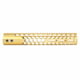 Guntec USA Air Lite Honeycomb Series M-LOK Free Floating Handguard w/Monolithic Top Rail, 12in, Gold, GT-12HC-AL-MLK-GOLD