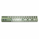 Guntec USA Air Lite Honeycomb Series M-LOK Free Floating Handguard w/Monolithic Top Rail, 12in, Green, GT-12HC-AL-MLK-GREEN