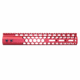 Guntec USA Air Lite Honeycomb Series M-LOK Free Floating Handguard w/Monolithic Top Rail, 12in, Red, GT-12HC-AL-MLK-RED