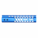 Guntec USA Air Lite Honeycomb Series M-LOK Free Floating Handguard w/Monolithic Top Rail, 9in, Blue, GT-9HC-AL-MLK-BLUE