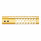 Guntec USA Air Lite Honeycomb Series M-LOK Free Floating Handguard w/Monolithic Top Rail, 9in, Gold, GT-9HC-AL-MLK-GOLD