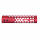 Guntec USA Air Lite Honeycomb Series M-LOK Free Floating Handguard w/Monolithic Top Rail, 9in, Red, GT-9HC-AL-MLK-RED