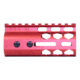 Guntec USA Air Lite Series Honeycomb M-LOK Free Floating Handguard w/ Monolithic Top Rail, 4in, Anodized Red, GT-4HC-AL-MLK-RED