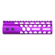 Guntec USA Air Lite Series Honeycomb M-LOK Free Floating Handguard w/ Monolithic Top Rail, 7in, Anodized Purple, GT-7HC-AL-MLK-PURPLE