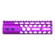 Guntec USA Air Lite Series Honeycomb M-LOK Free Floating Handguard w/ Monolithic Top Rail, 7in, Anodized Purple, GT-7HC-AL-MLK-PURPLE