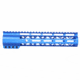 Guntec USA AirLok Series M-LOK Compression Free Floating Handguard w/Monolithic Top Rail, 10in, Blue, GT-10ALC-BLUE