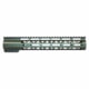 Guntec USA AirLok Series M-LOK Compression Free Floating Handguard w/Monolithic Top Rail, 10in, Green, GT-10ALC-GREEN