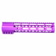 Guntec USA AirLok Series M-LOK Compression Free Floating Handguard w/Monolithic Top Rail, 10in, Purple, GT-10ALC-PURPLE