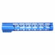 Guntec USA AirLok Series M-LOK Compression Free Floating Handguard w/Monolithic Top Rail, 12in, Blue, GT-12ALC-BLUE