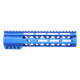 Guntec USA AirLok Series M-LOK Compression Free Floating Handguard w/Monolithic Top Rail, 9in, Blue, GT-9ALC-BLUE