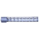 Guntec USA AIR-LOK Series M-LOK Compression Gen 2 Free Floating Handguard w/Monolithic Top Rail, 15in, Grey, GT-15ALC-G2-GREY