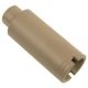 Guntec USA AR-10 Slim Line/Micro Cone Flash Can, .308/300 Aac Blackout, Cerakote Flat Dark Earth, CONE-FH-S-308-E