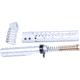 Guntec USA AR-15 10in Pistol Brace Build Kit With Milspec Buffer Tube, Anodized Clear, ULTRA-BBK10-CLEAR