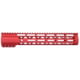 Guntec USA AR-15 12in Air-Lok Series M-LOK Compression Free Floating Handguard w/ Monolithic Top Rail, Anodized Red, GT-12ALC-RED