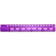 Guntec USA AR-15 15in Ultra Lightweight Thin M-LOK System Free Floating Handguard w/ Monolithic Top Rail, Anodized Purple, GT-15MLK-PURPLE