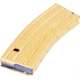 Guntec USA AR-15 5.56mm 30 Round Rifle Magazine w/Anti-Tilt Follower, Anodized Gold, MAG30-GOLD-30RD