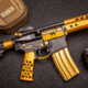 Guntec USA AR-15 5.56mm 30 Round Rifle Magazine w/Anti-Tilt Follower, Anodized Gold, MAG30-GOLD-30RD