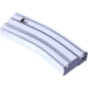Guntec USA AR-15 5.56mm 30 Round Rifle Magazine w/Anti-Tilt Follower, Chrome, MAG30-C-30RD